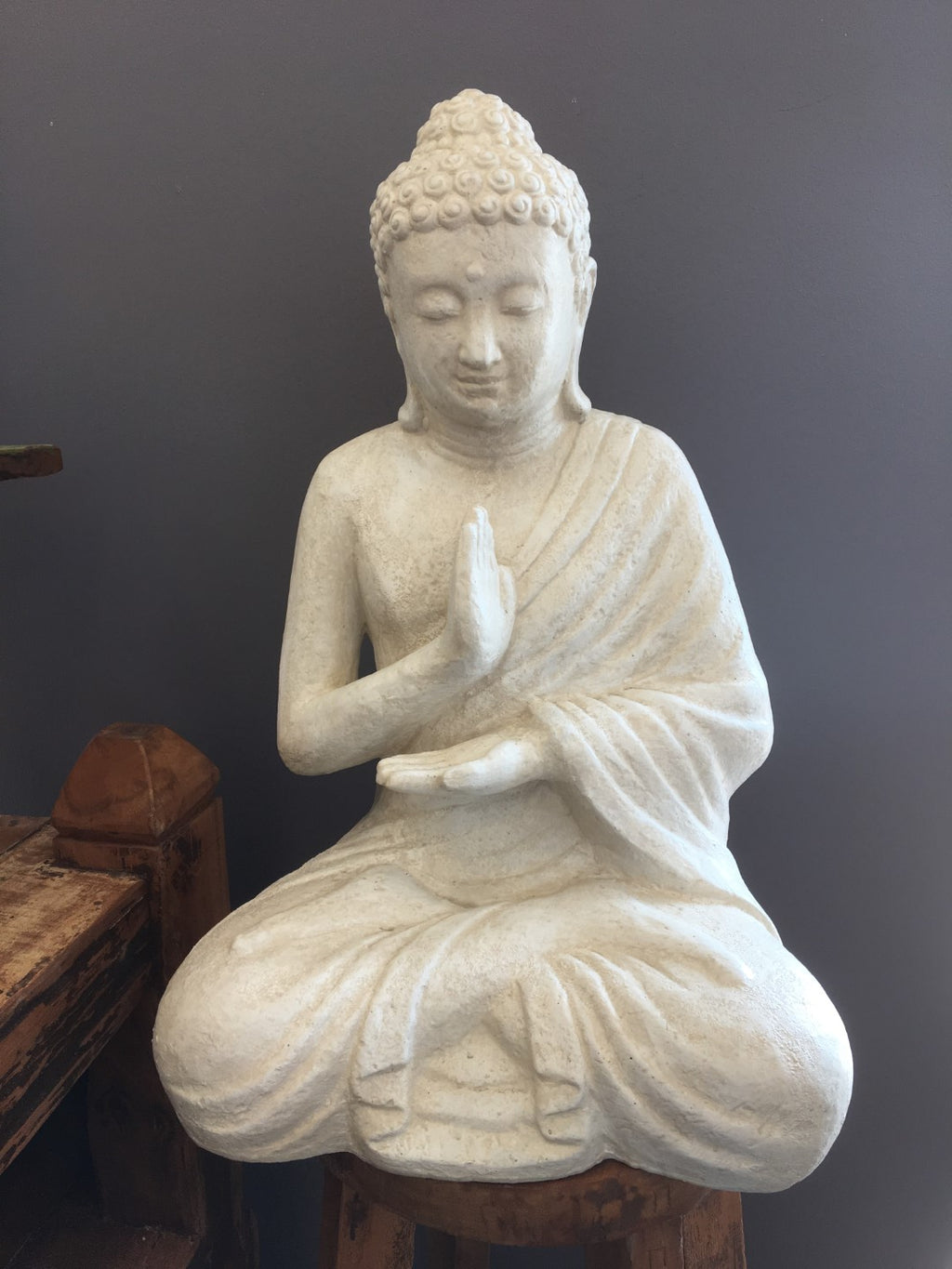 Sitting White Buddha