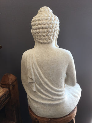 Sitting White Buddha